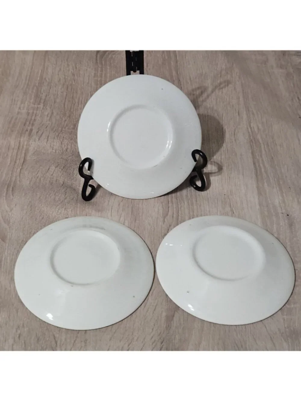 The Old Curiosity Shop Green Transferware 6” Dessert Plate Tea Pot Set Of 3